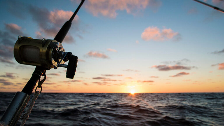 pesca orata tramonto