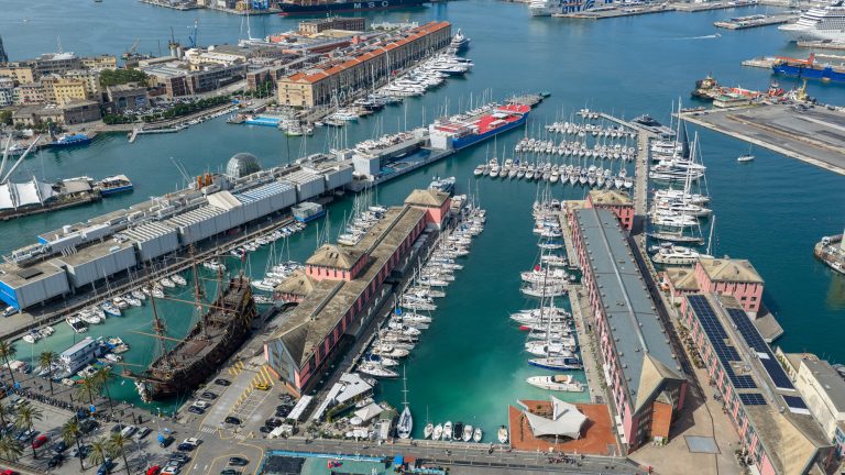 ormeggio nel centro di Genova